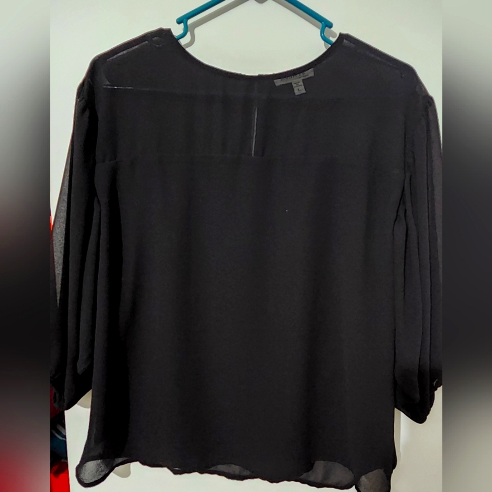 Large Black Blouse